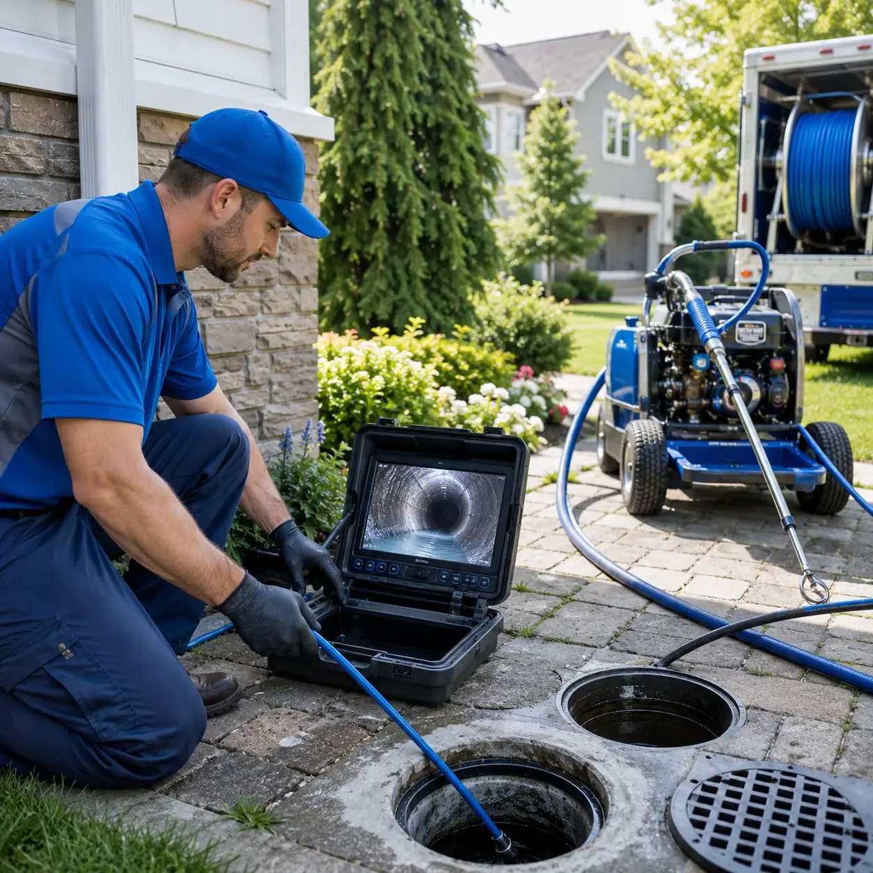 Outdoor drain cleaning professionals serving Manchester, NH