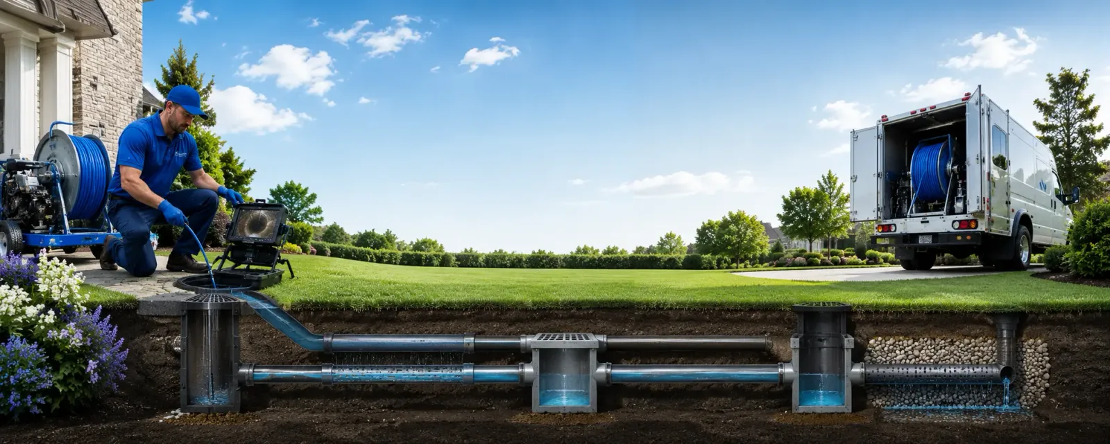 Outdoor drain cleaning information for Manchester, NH